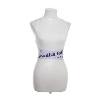 Crop top (White, Multicolored) from Swedish Fall Elastane, Recycled polyester