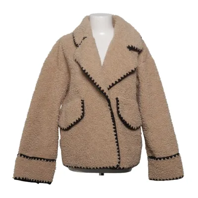 Veste en peau de mouton retournée (Beige) de Object Polyester
