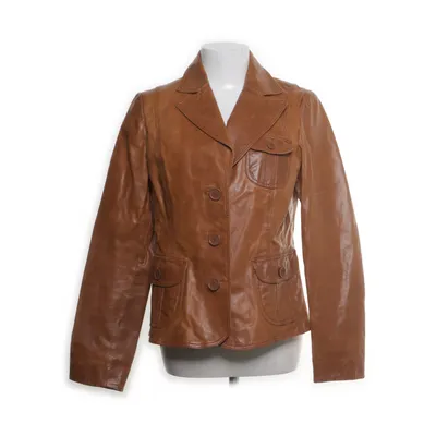 Läderkavaj (1090S-061-S) från Blend She Skinn, Polyester