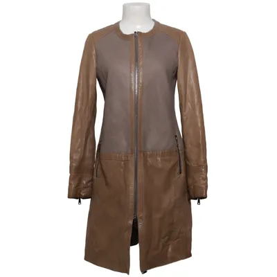 Leren jas (Bruin) van Emporio Armani Acetaat, Leer, Polyester
