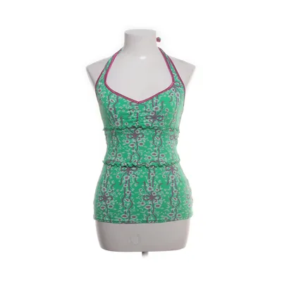 Halter neck top (Green, Multicolored) from Blutsgeschwister Cotton, Elastane