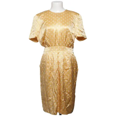 Dress (Yellow, White) from Escada Silk