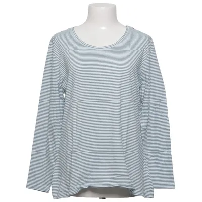 T-shirt à manches longues (Blanc, Bleu) de Piero Coton, Modal