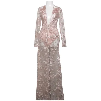 Robe de soirée (Beige, Blanc) de Peace + Love