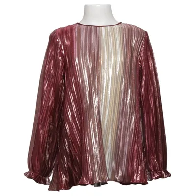 Bluse (Rød, Guld, Flerfarvet) fra Rikiki Polyester