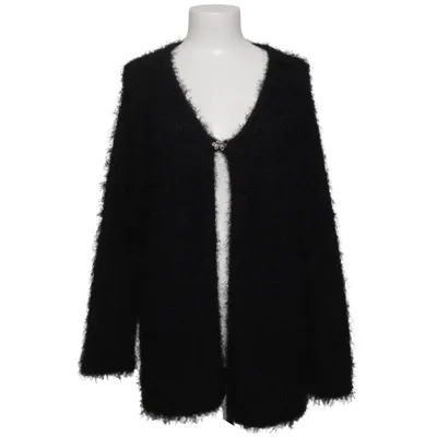 Cardigan (Noir) de Plus Free Form Fibre métallique, Polyester