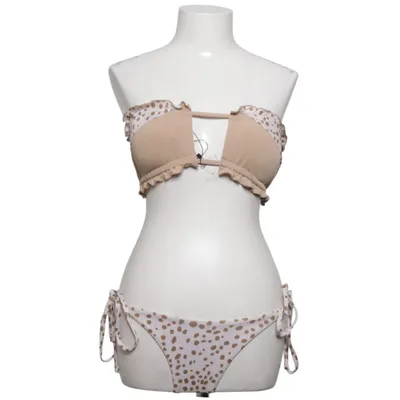Bikini (Beige, Vit) från Zaful Elastan, Polyester