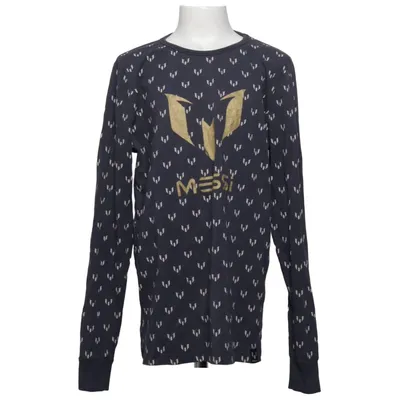 T-shirt à manches longues (Bleu, Or) de Messi Coton