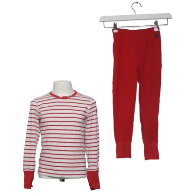 Pajamas (Red, White) from Polarn O. Pyret Elastane, Organic cotton
