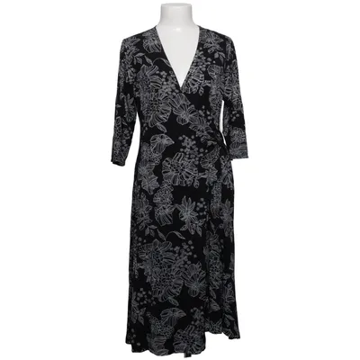 Wrap dress (Black, White) from Ecoline Elastane, Viscose