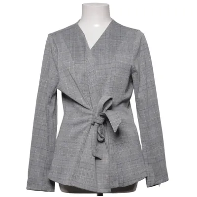 Wrap cardigan (Gray) from Happy Holly Elastane, Polyester, Viscose
