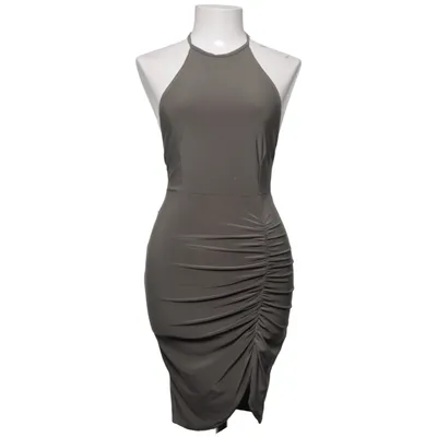 Halterneck dress (Gray) from NLY One Elastane, Polyester