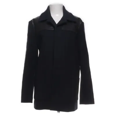Manteau (Noir) de A.P.C Coton, Cuir, Laine