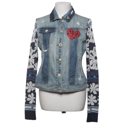Veste en jean (Bleu, Multicolore) de Desigual Coton, Fibre métallique, Polyester