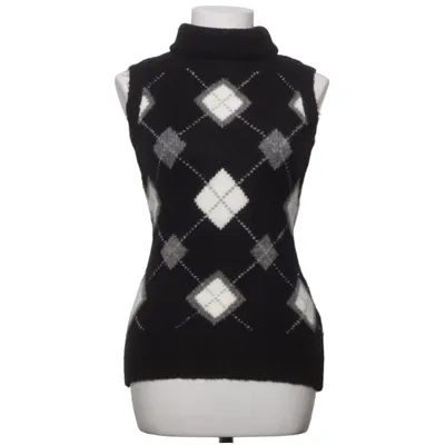 Pull sans manches (Noir, Blanc, Gris) de Preziosa Acrylique, Élasthane, Mohair, Polyamide