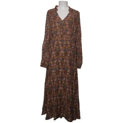 Maxikleid (Braun, Mehrfarbig) von Maison 123 Metallfaser, Seide, Viskose