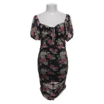 Dress (Black, Multicolored) from Bubbleroom Elastane, Polyamide, Polyester