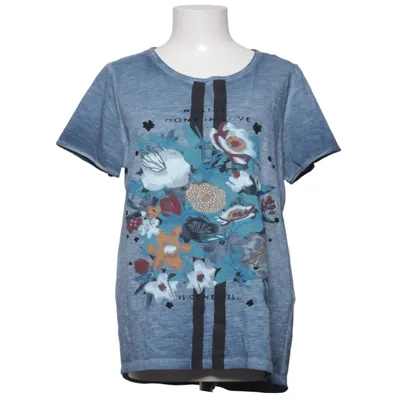 T-shirt (Blauw, Meerkleurig) van Cecil Katoen