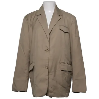 Blazer (Beige) from Pixie Market Polyester, Wool