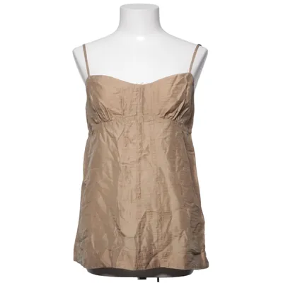 Tank Top (Beige) from H&M Edition Lyocell, Polyamide, Linen