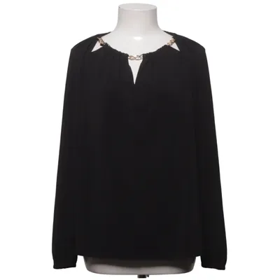 Bluse (Schwarz) von Carmen Marc Valvo Elasthan, Polyester