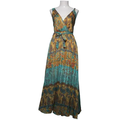 Klänning (Gul, Turkos, Flerfärgad) från Nuna Lie Elastan, Polyester, Viskos