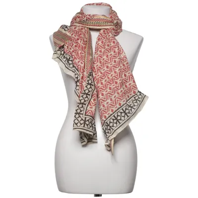 Shawl (Red, Beige, Black) from Natura Cotton
