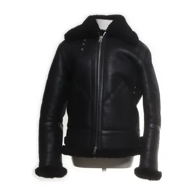 Shearlingjakke (Sort) fra Acne Studios Læder, Polyester, Bomuld
