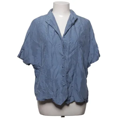 Kurzarmhemd (Blau) von New Fast Seide