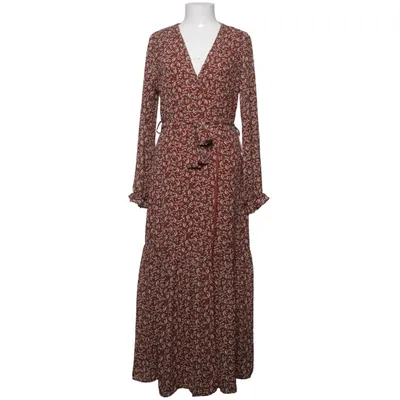 Maxi jurk (Bruin, Wit) van IVIVI Elastaan, Polyester