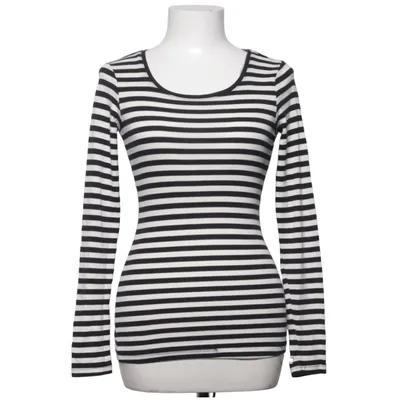 Långärmad t-shirt (Svart, Vit) från L.O.G.G by H&M Bomull, Elastan