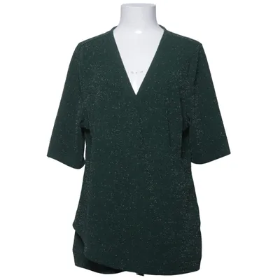 Blouse portefeuille (Vert) de Anna Field Curvy Élasthane, Fibre métallique, Polyester