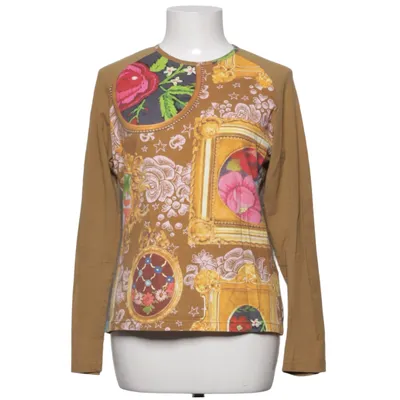 T-shirt à manches longues (Marron, Multicolore) de Oilily Coton, Élasthane
