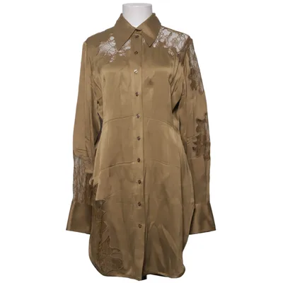Skjortekjole (Grøn) fra H&M Studio Viscose, Polyester