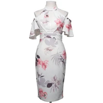 Robe (Blanc, Rose, Gris) de Ginger Fizz Élasthane, Polyester