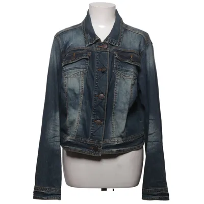 Spijkerjas (Blauw) van Denim Identity by Zizzi Katoen, Elastaan