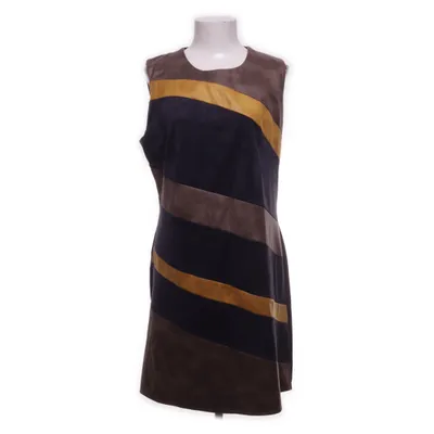 Jurk (Blauw, Bruin, Geel) van Cami Elastaan, Polyester, Viscose
