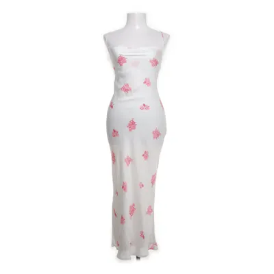 Maxi jurk (Wit, Roze) van Adoore Polyester