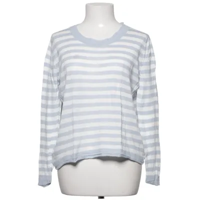 Sweater (Blå, Hvid) fra K & US Linned, Viscose