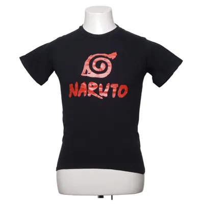 T-shirt (Sort, Rød) fra Gildan Bomuld