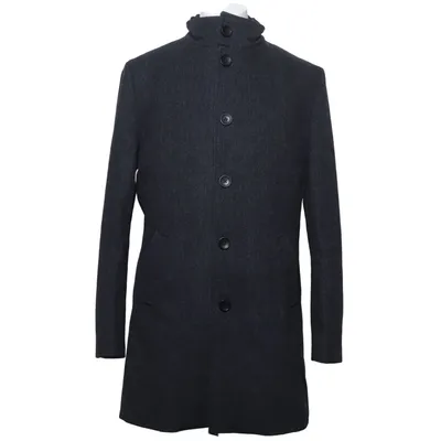 Coat (Gray) from Bruun & Stengade Polyamide, Polyester, Wool