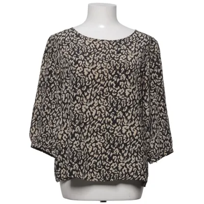 Blouse (Noir, Beige) de Greta Soie