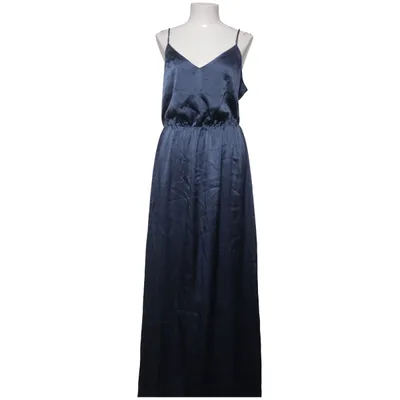Långklänning (Blå) från H&M Modern Classic Silke, Elastan, Polyester