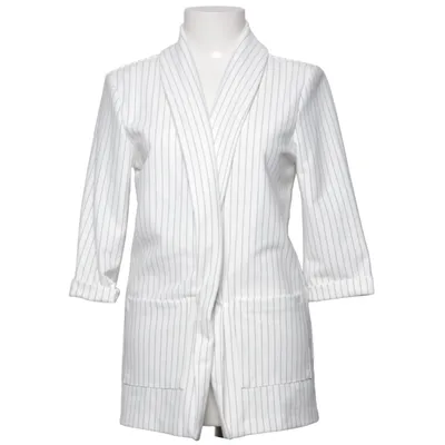 Blazer (Blanc) de Cherry Koko Élasthane, Polyester