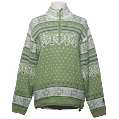 Norwegerpullover (Grün, Weiß, Blau) von F.LLI Campagnolo Acryl, Polyester, Wolle