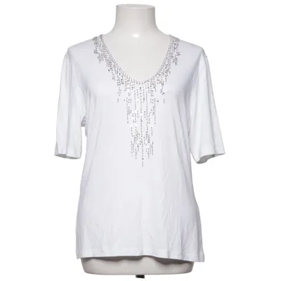 Top (White) from Le Tricot Longhin Elastane, Viscose