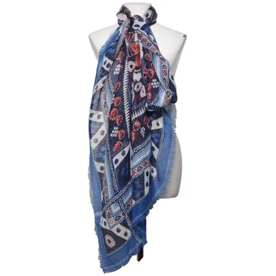 Châle (Bleu, Rouge, Blanc) de Zara Accessories