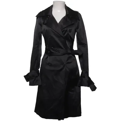 Trench coat (Black) from Gestuz Cotton, Elastane, Polyester