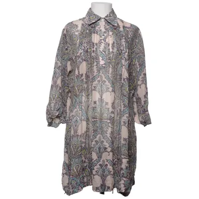 Robe (Beige, Multicolore) de Miss June Soie