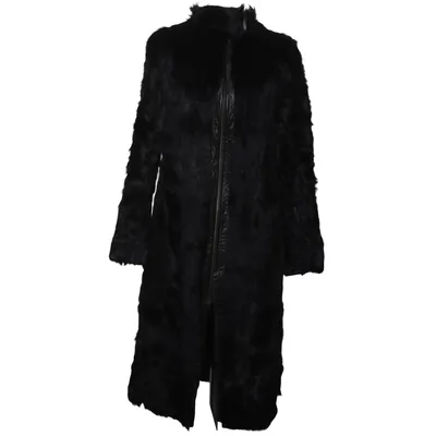 Manteau en fourrure (Noir) de Joseph Coton, Cuir